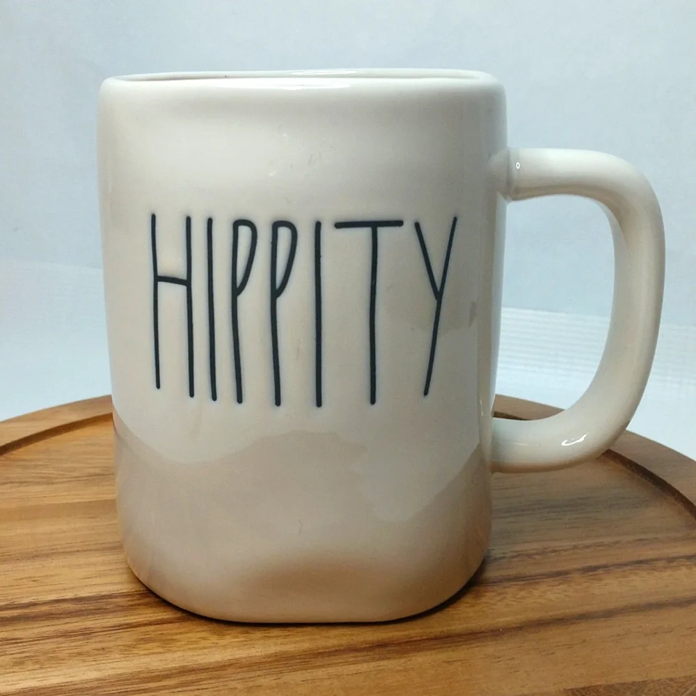 Rae Dunn Hippity coffee mug.